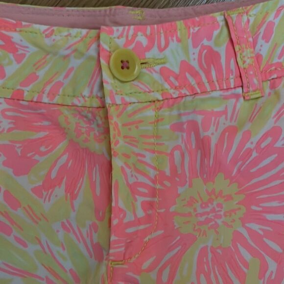 Lilly Pulitzer Pink and Yellow Floral Shorts - Picture 6 of 8